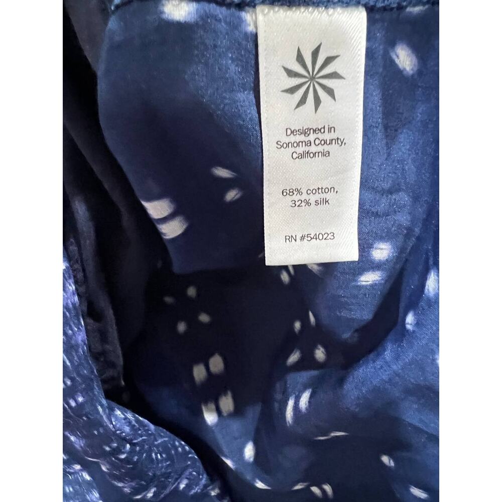 Athleta Printed Molokai cotton silk boho Y2K Maxi Dress Size Medium A010065 - Picture 9 of 13
